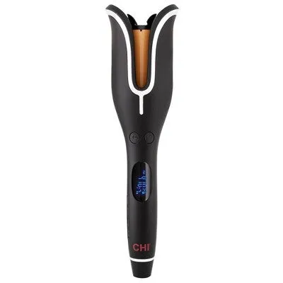 New - CHI Spin & Curl Ceramic Rotating Curler - Onyx Black