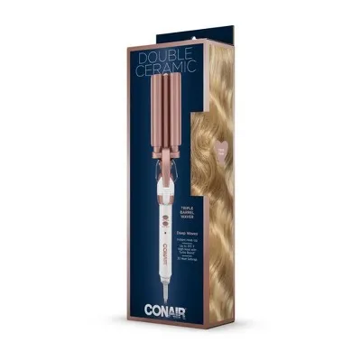 New - Conair Double Ceramic Triple Hair Waver