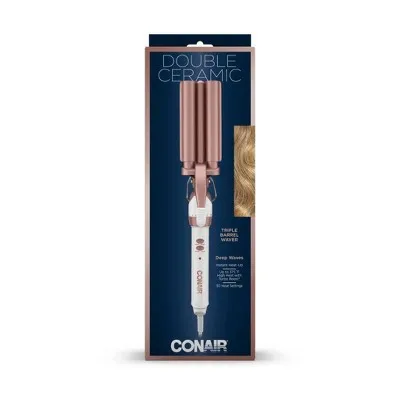 New - Conair Double Ceramic Triple Hair Waver