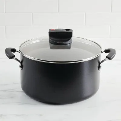 New - Farberware Smart Control 6qt Aluminum Covered Stock Pot Black