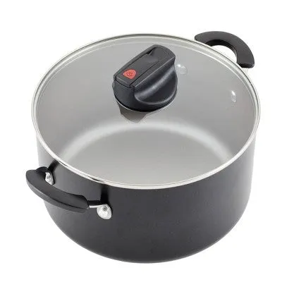 New - Farberware Smart Control 6qt Aluminum Covered Stock Pot Black