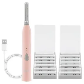 New - Spa Sciences Sima Sonic Dermaplaning Tool 2 in 1 Women's Facial Exfoliation & Hair Removal System - Pink