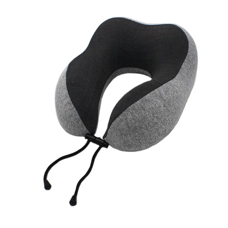 New U-Shaped Pillow Storage Memory Foam Travel Pillow