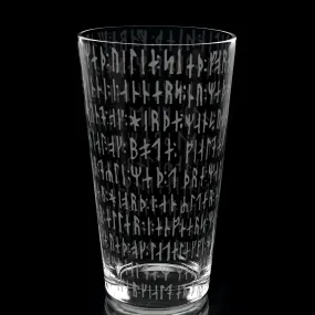 NORDIC VIKING RUNES Pint Glass by Lumengrave