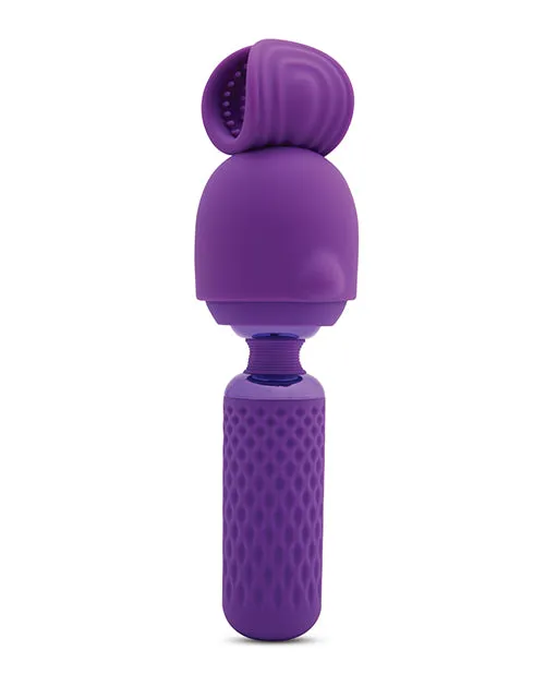 Nu Sensuelle Harlow Mini Wand with Masturbator Attachment