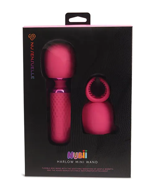 Nu Sensuelle Harlow Mini Wand with Masturbator Attachment