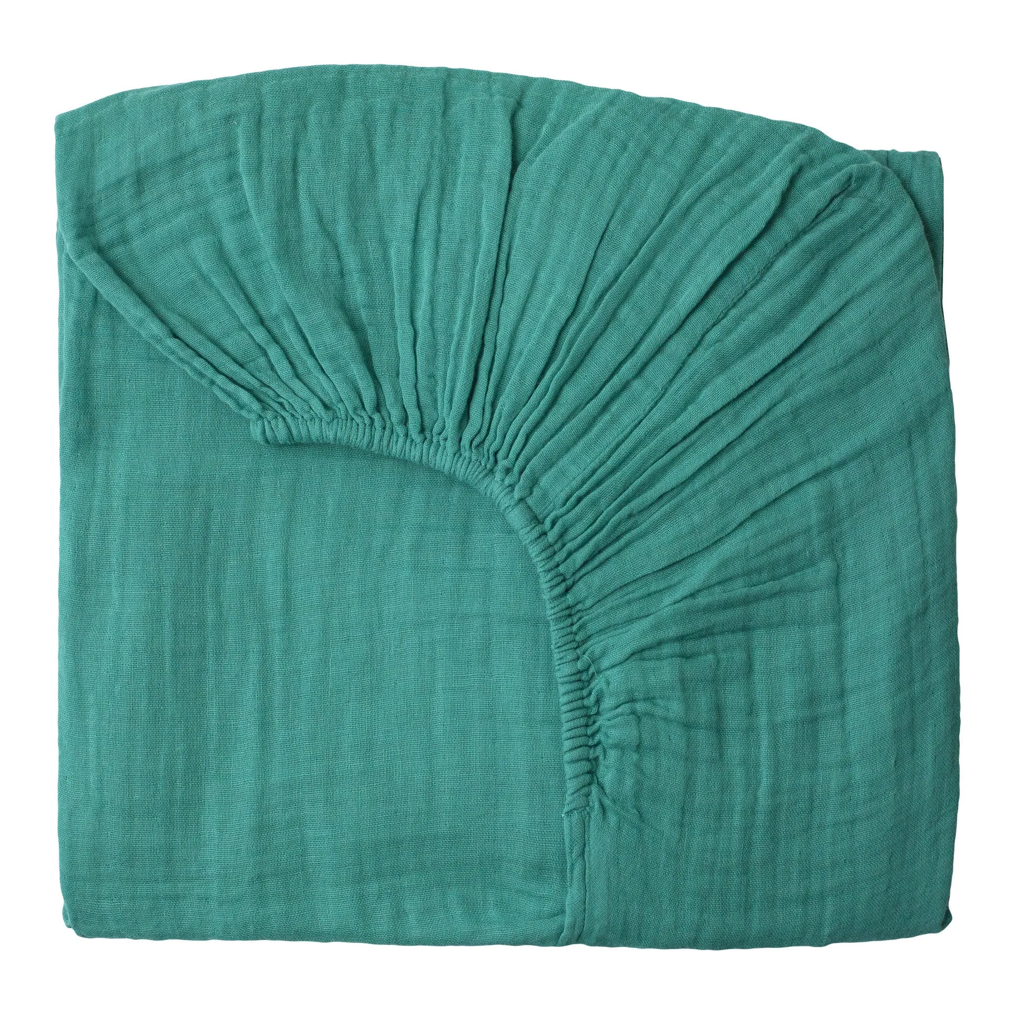 Numero 74 Fitted Sheet Plain Aqua Blue