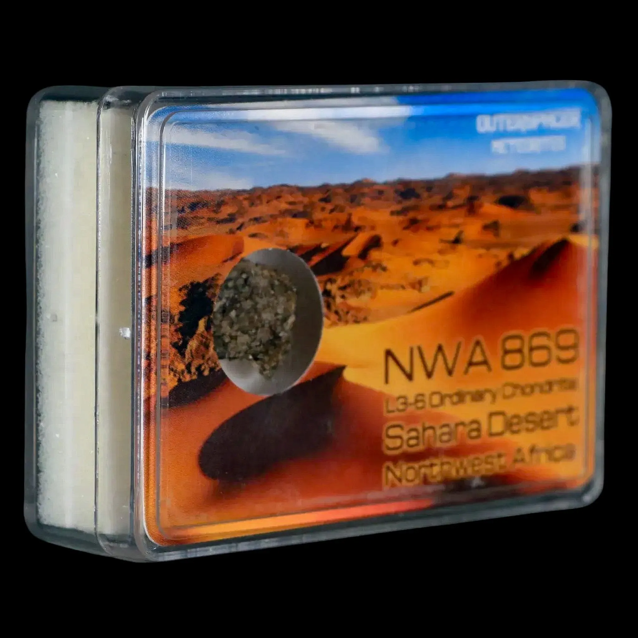 NWA 869 Meteorite Sahara Desert Northwest Africa Display L3-6 Chondrite 2 Grams