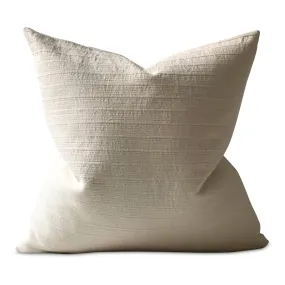 Off-White Textured Stripe Throw Pillow Cover 24x24