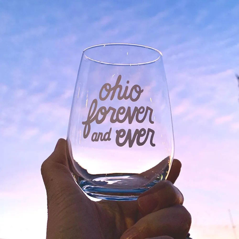 Ohio Forever and Ever Stemless Wine Glass (Discontinued)