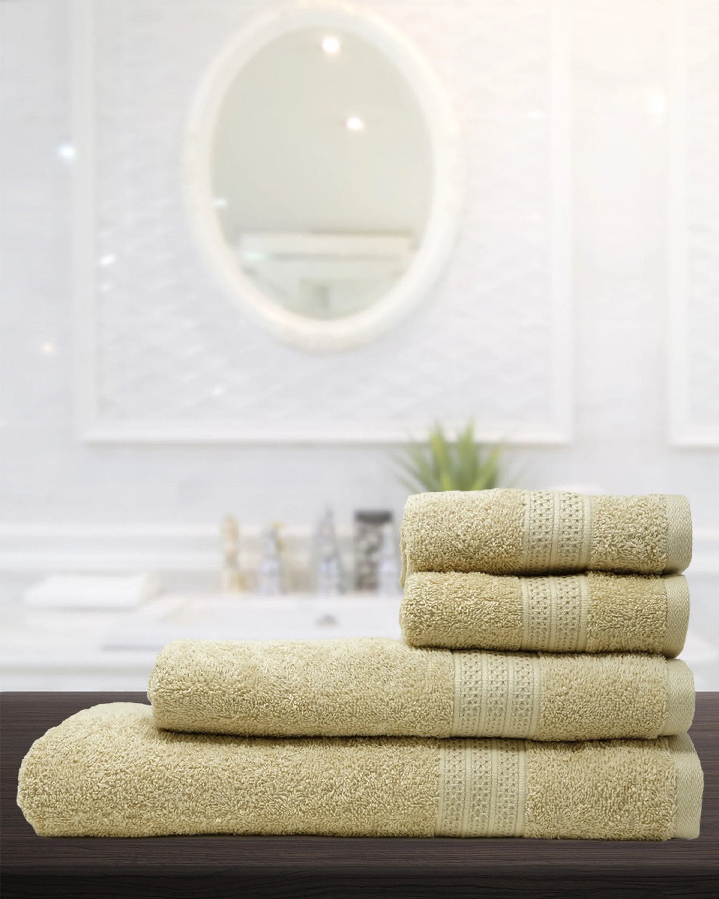 ORION BATH TOWELS- 4PCS- ANGIE'S INDIA