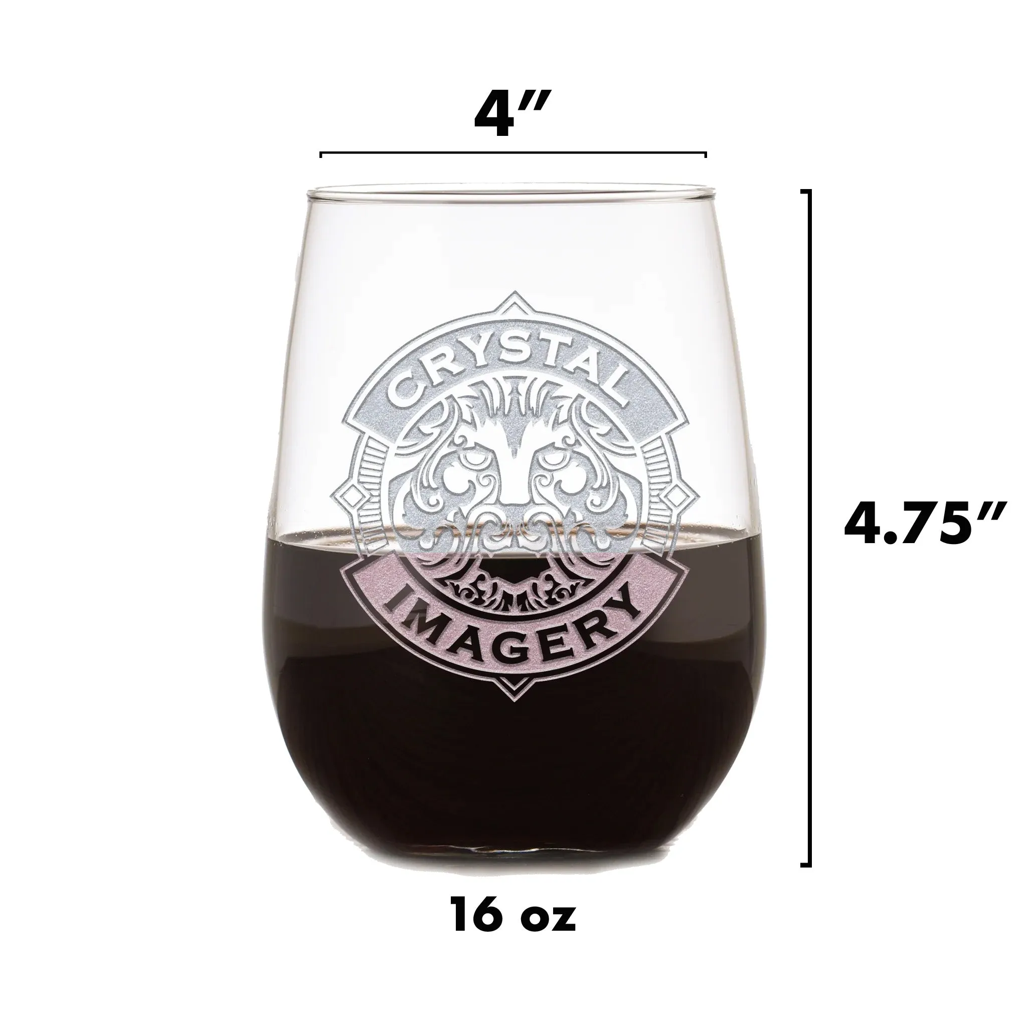 Personalized Sippy Cup Stemless Wine Glass