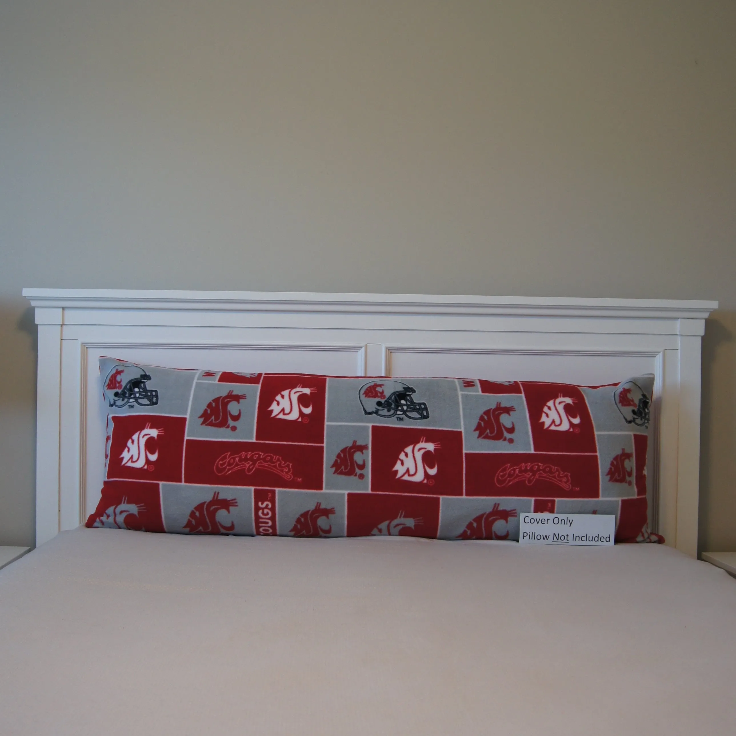 Pillows - Body Pillow Cover - College - NCAA - Washington State University-WSU - Cougars