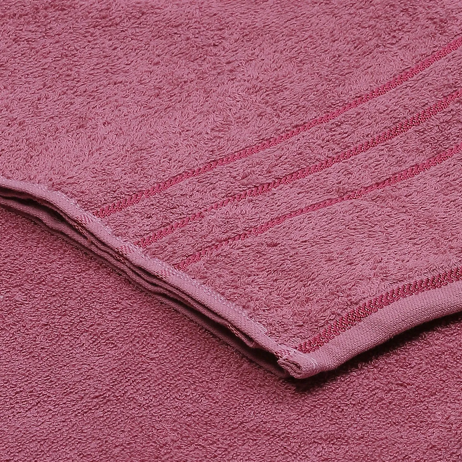 Pink Cotton 350 GSM Bath Towel