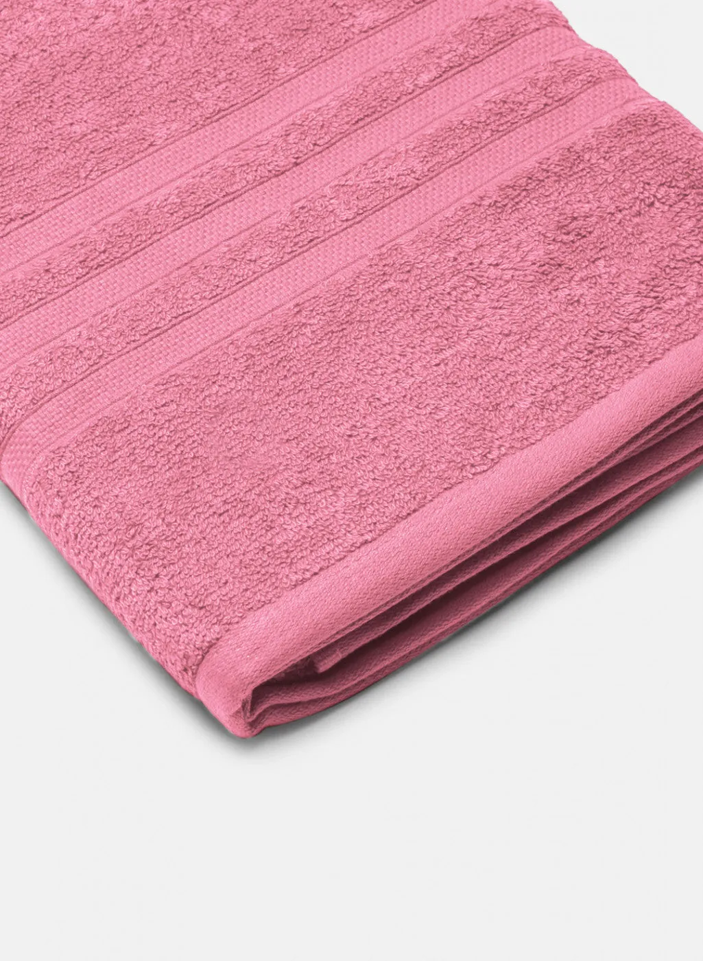 Pink Cotton 525 GSM Bath Towel