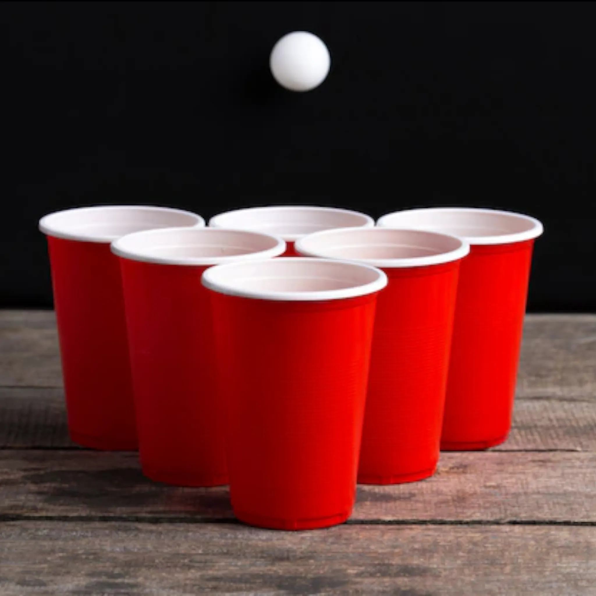 Plastic Party Picnic Cup - Mini Ping Pong Game with 18 Cups with Balls