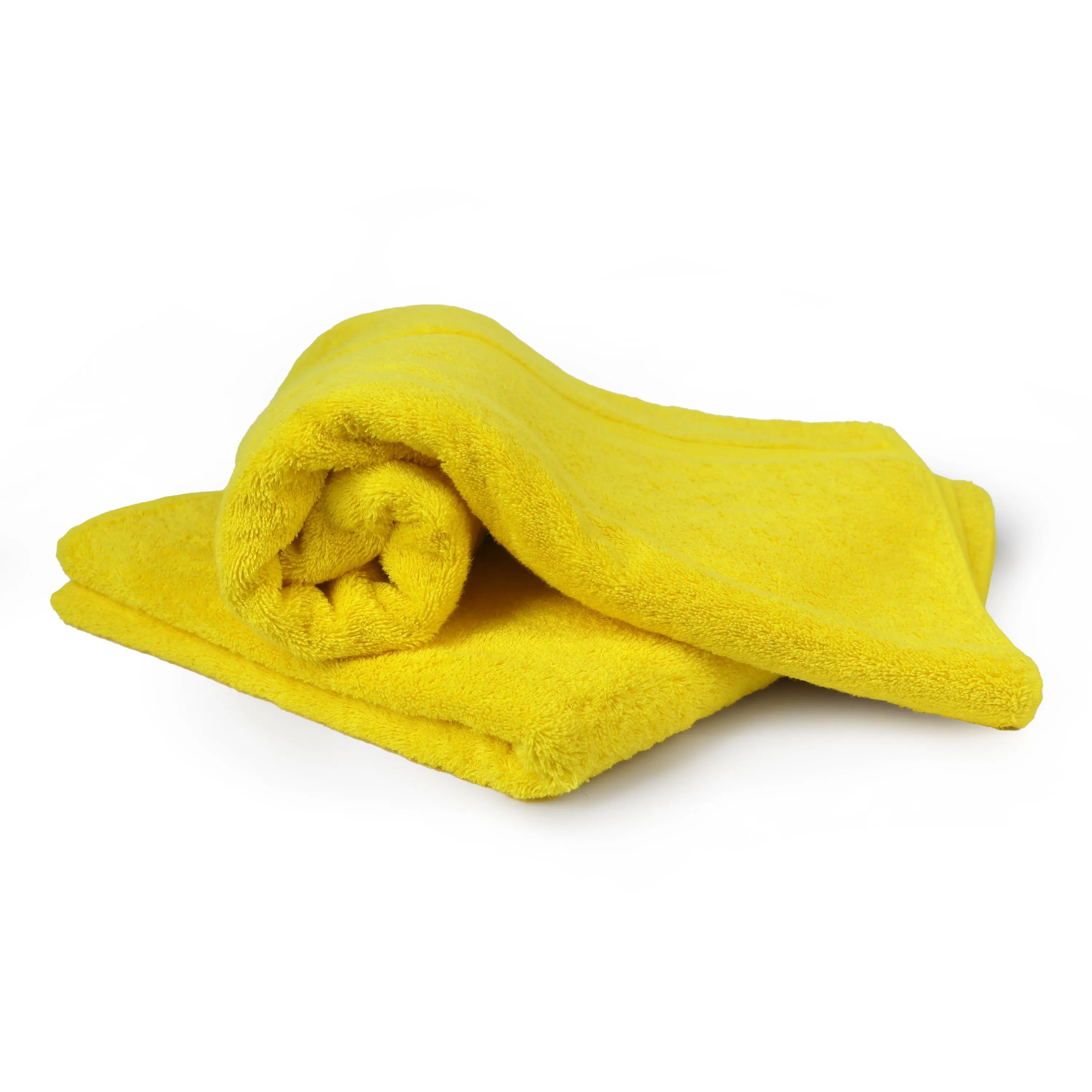 Premium Yellow Pack of 2 600gsm High Quality Cotton Bath Towel 70x140cm