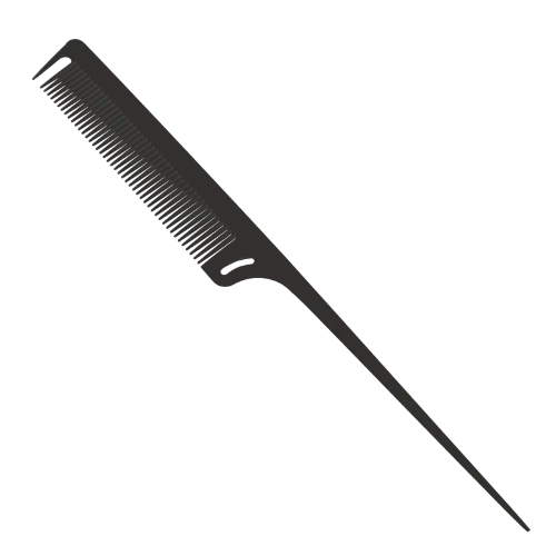 Professional Tail Comb With Carbon Fiber