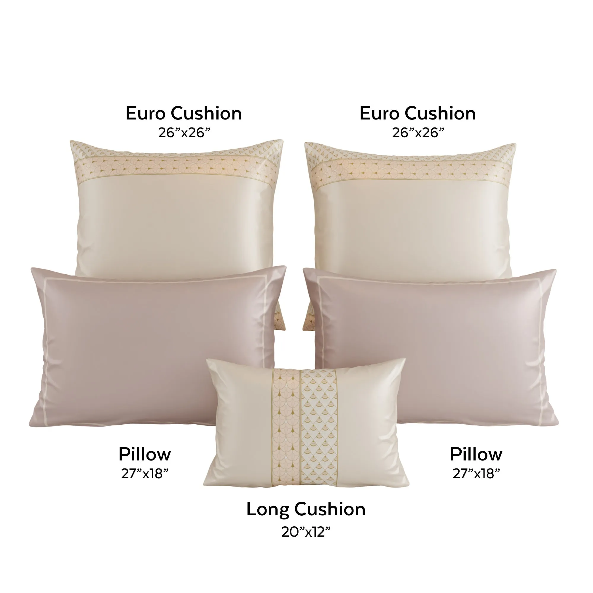 Queen's Blush 6 Piece Bedsheet Set