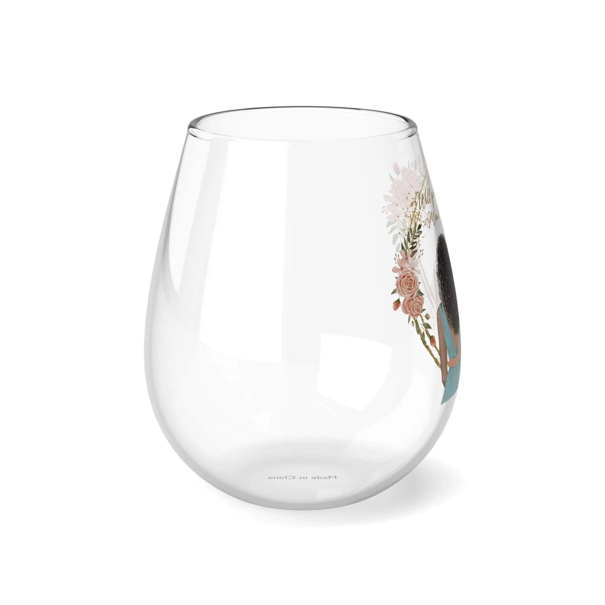 "Will you be my Maid Of Honor" ? Stemless Wine Glass, 11.75oz VMA051502