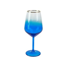 Rainbow Sapphire Wine Glass