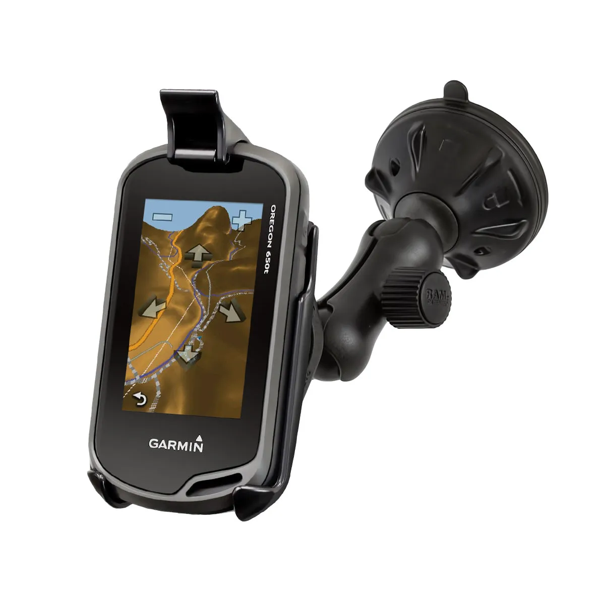 RAM® Twist-Lock™ Low-Profile Suction Mount for Garmin Oregon   More