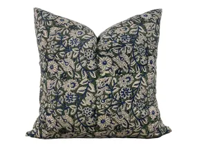 READY TO SHIP Designer "Solana" Floral Pillow Cover