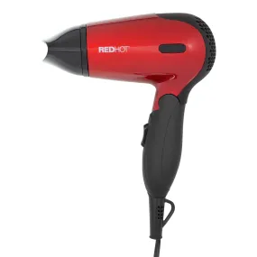 Red Hot 1200W Compact Folding Foldable Travel Hairdryer Hair Blow Dryer Styler