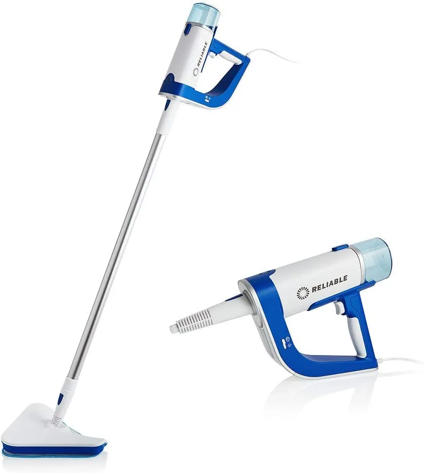 Reliable Pronto Plus 300CS 2-in-1 Steam Cleaner - Portable Steam Cleaner with Fast Heat-up and Long Steam Time, 1200W Steam Mop for Hardwood, Tile, Laminate Floor Cleaning with 14-Piece Accessory Kit