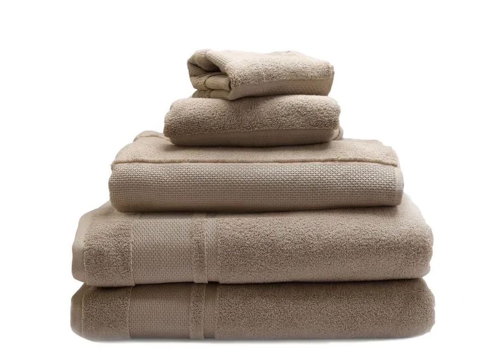 RoseBerry Taupe Waffle Bath Towel 30x54" 1pc