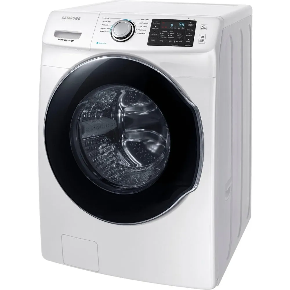 Samsung - 4.5 Cu. Ft. 10 Cycle High Efficiency Front Loading Washer with Steam - White