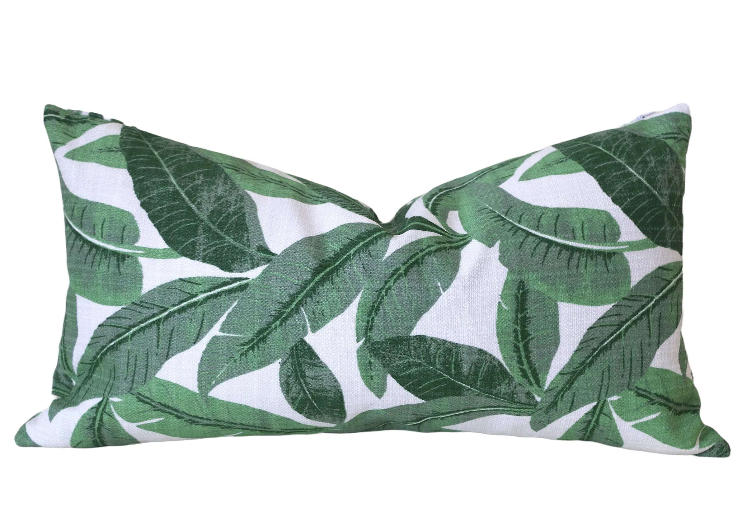 Santa Cruz Collection: Blue and Green Outdoor Pillow Covers / Navy Striped Pillow cover / Green Patio Pillow / Banana Leaf Pillow Cover