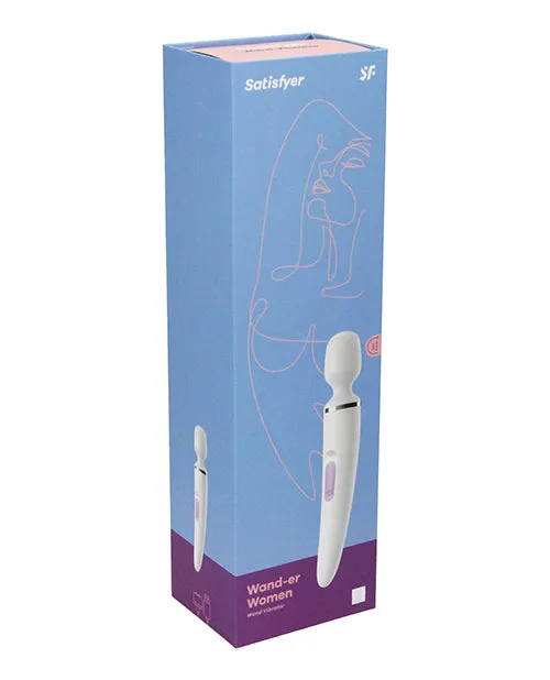 Satisfyer Wand-er Woman - White/Chrome