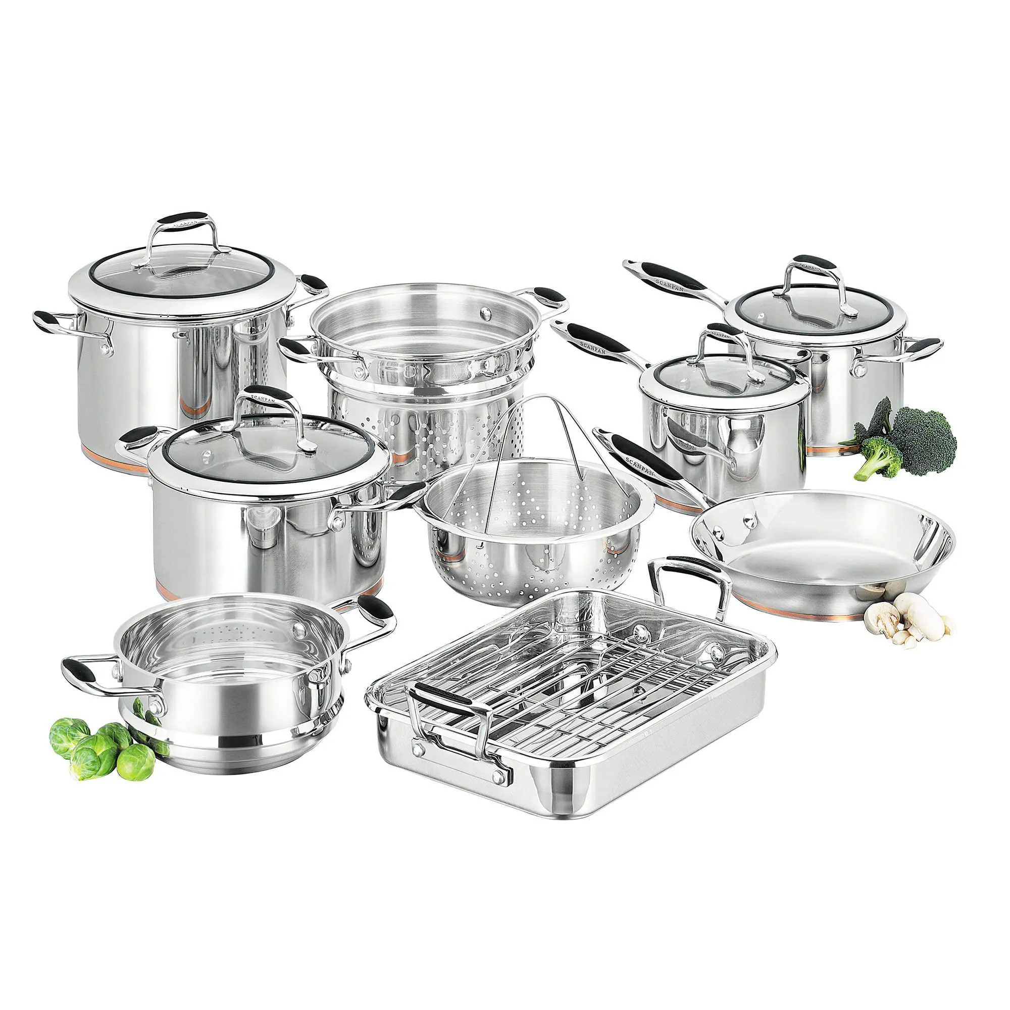 Scanpan Coppernox Cookware 9 Piece Set