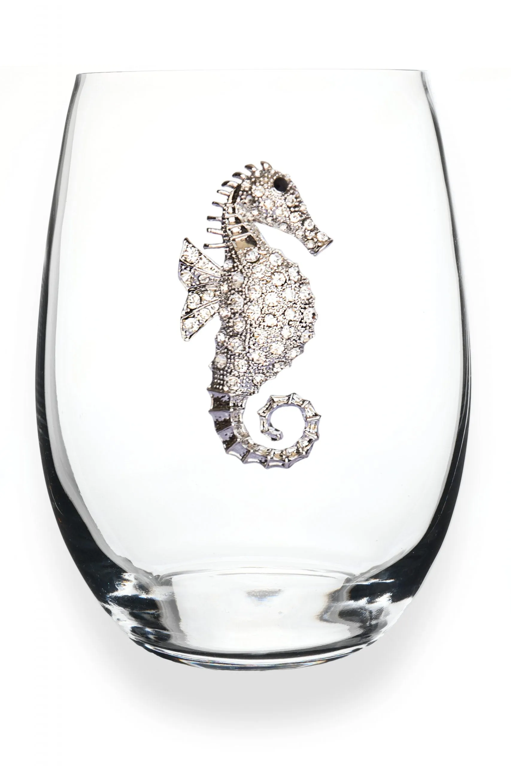 SEAHORSE JEWELED STEMLESS