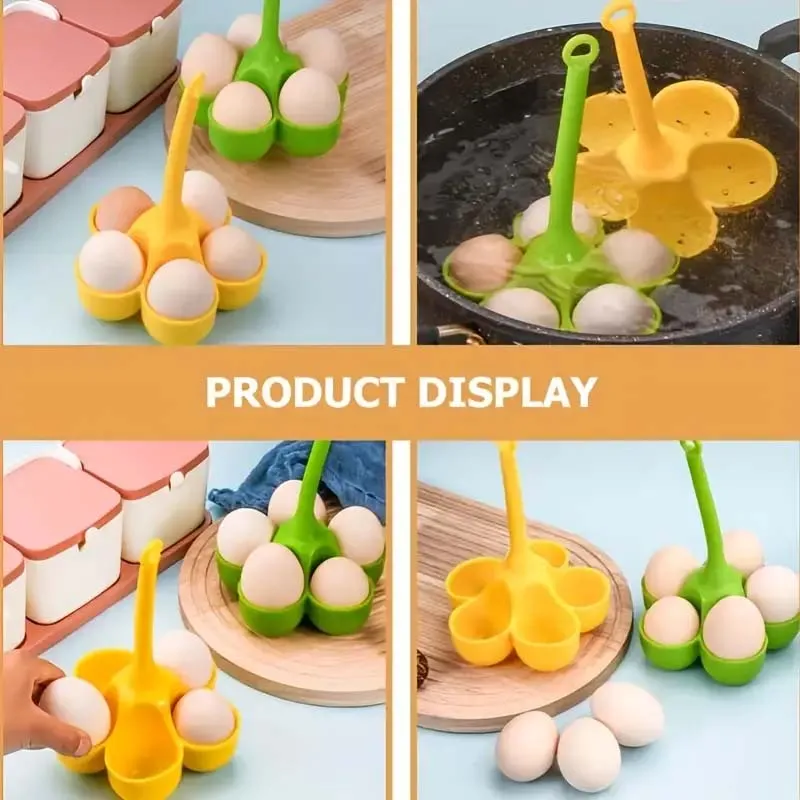 Silicone 3-Cavity Egg Steamer Tray