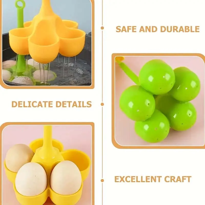 Silicone 3-Cavity Egg Steamer Tray