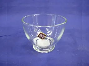 Simple glass sake cup