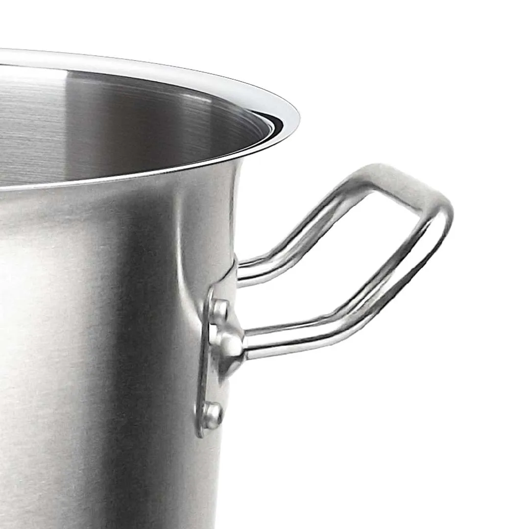 SOGA Stock Pot 58L Top Grade Thick Stainless Steel Stockpot 18/10 Without Lid