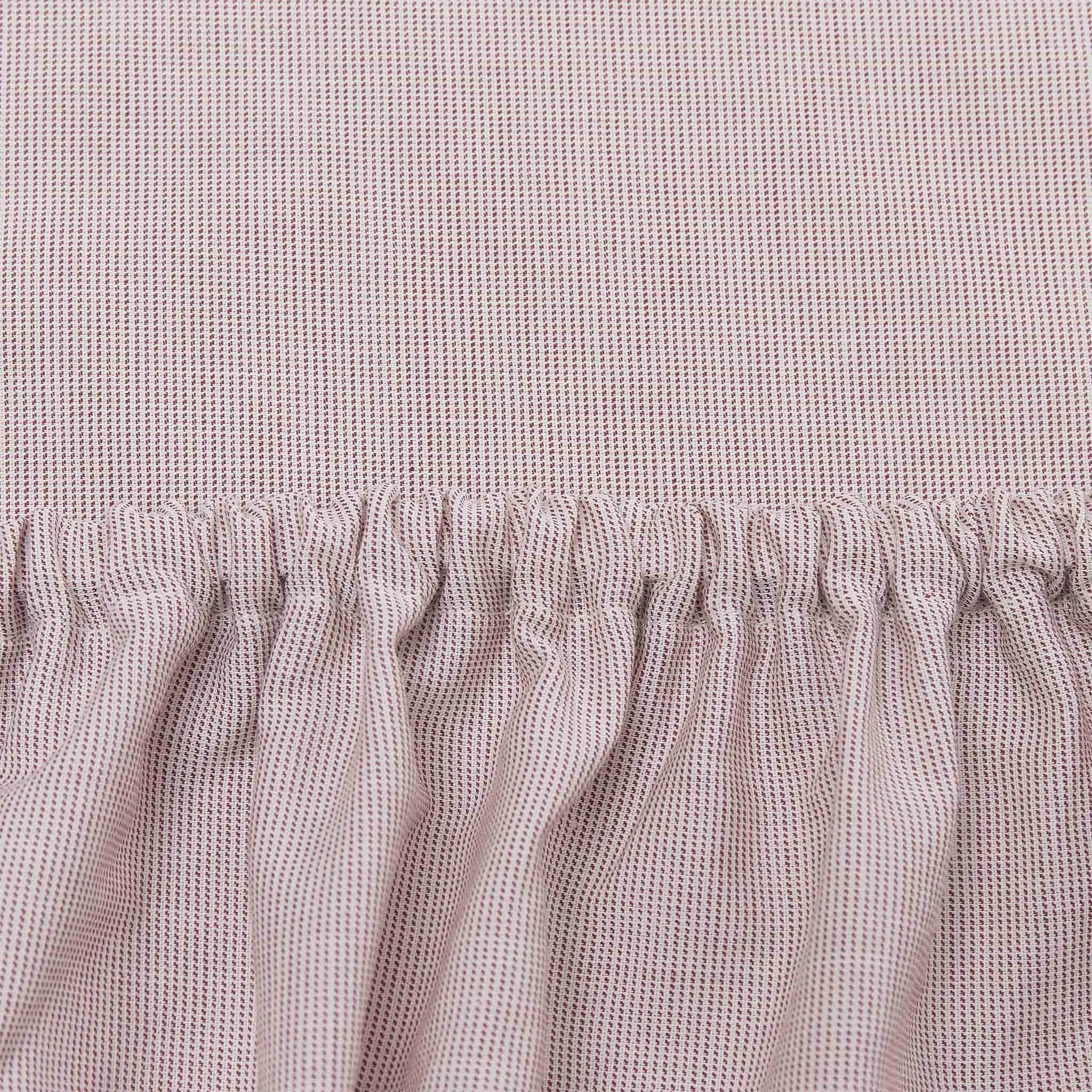 Sousa Fitted Sheet [Dark red/White]