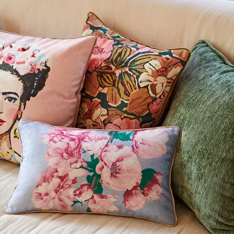 Southwestern Frida Peony Lilly Floral Summer Pillow Cover Collection