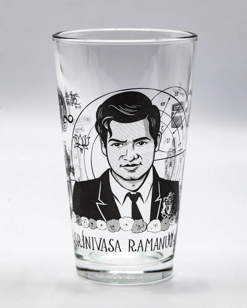 Srinivasa Ramanujan Pint Glass