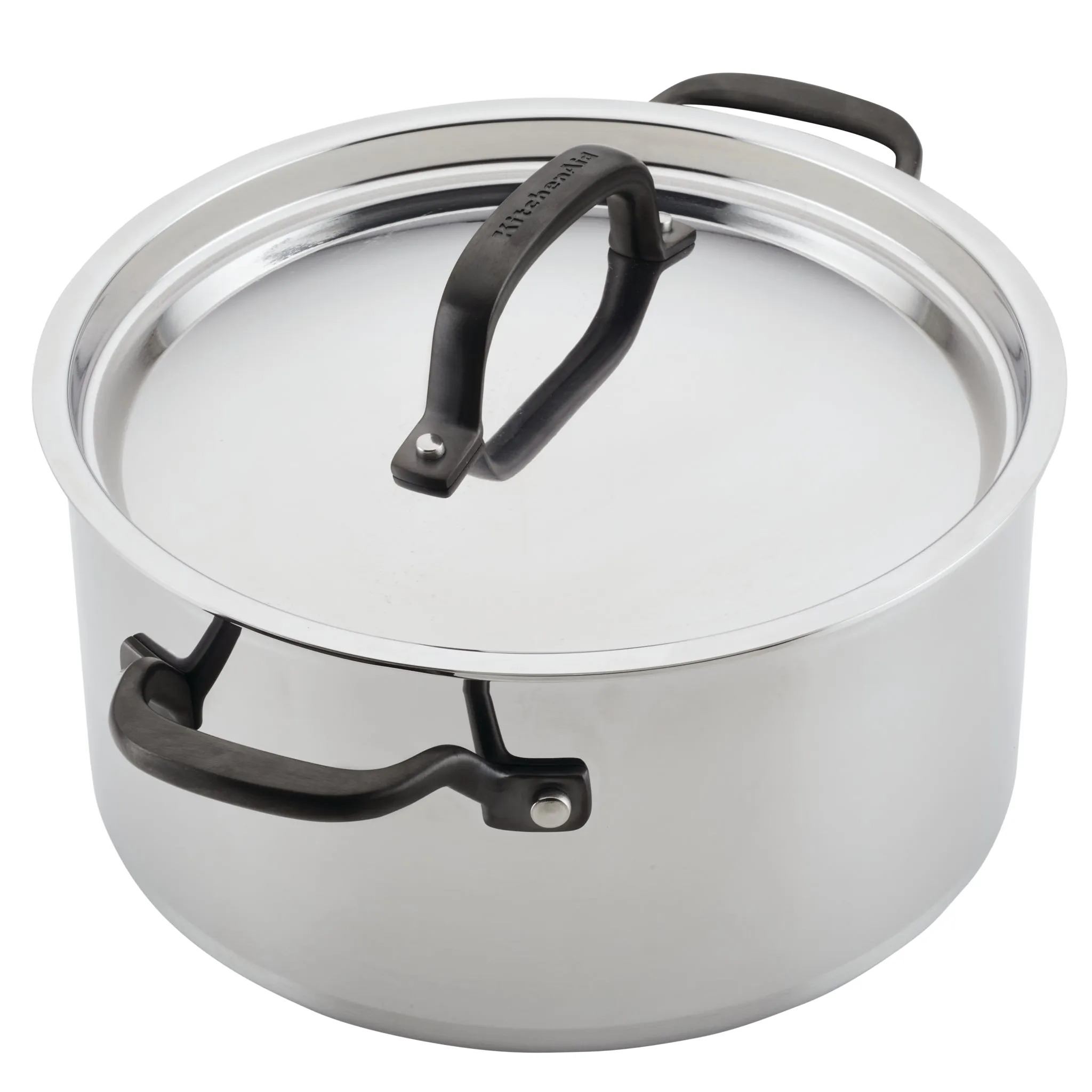 Stainless Steel 5-Ply Clad 6-Quart Stockpot with Lid