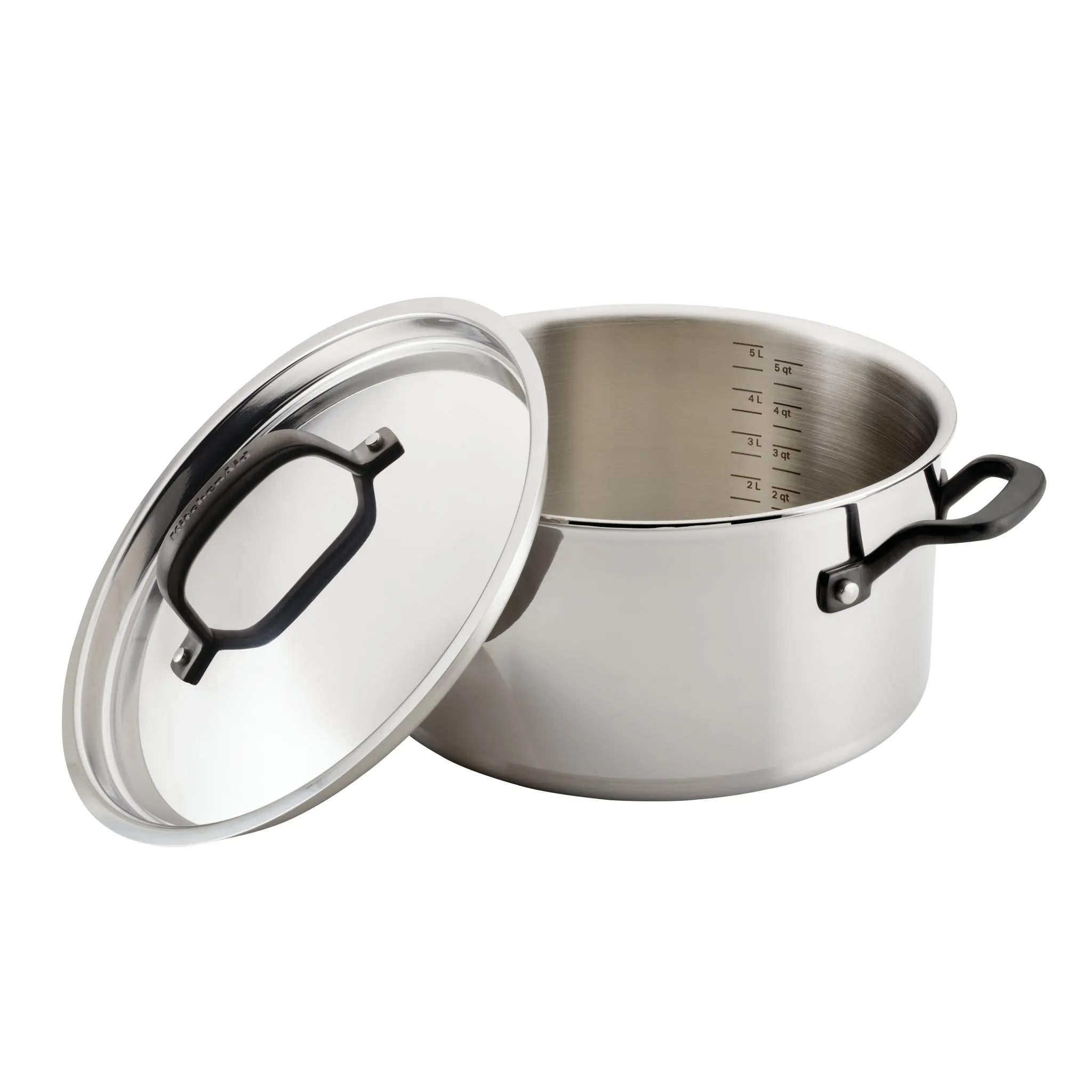 Stainless Steel 5-Ply Clad 6-Quart Stockpot with Lid