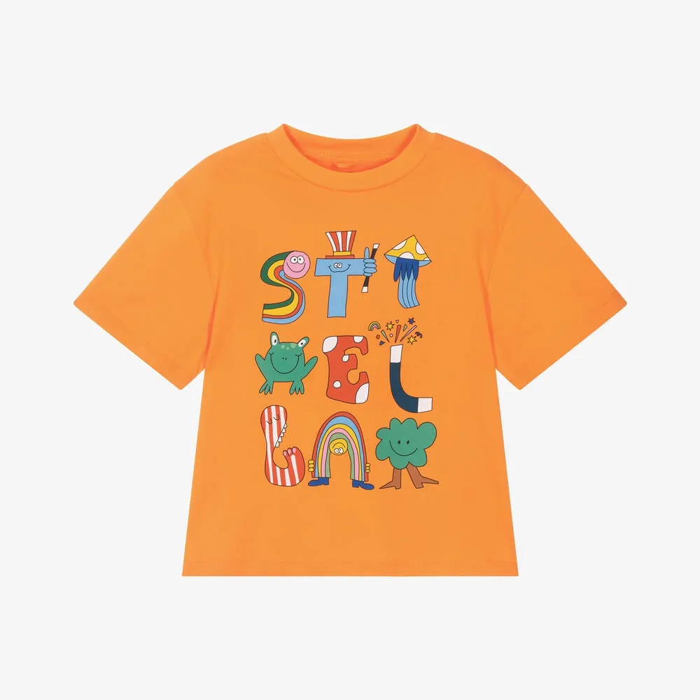 Stella Kids Boys Orange Cotton Magic T-Shirt