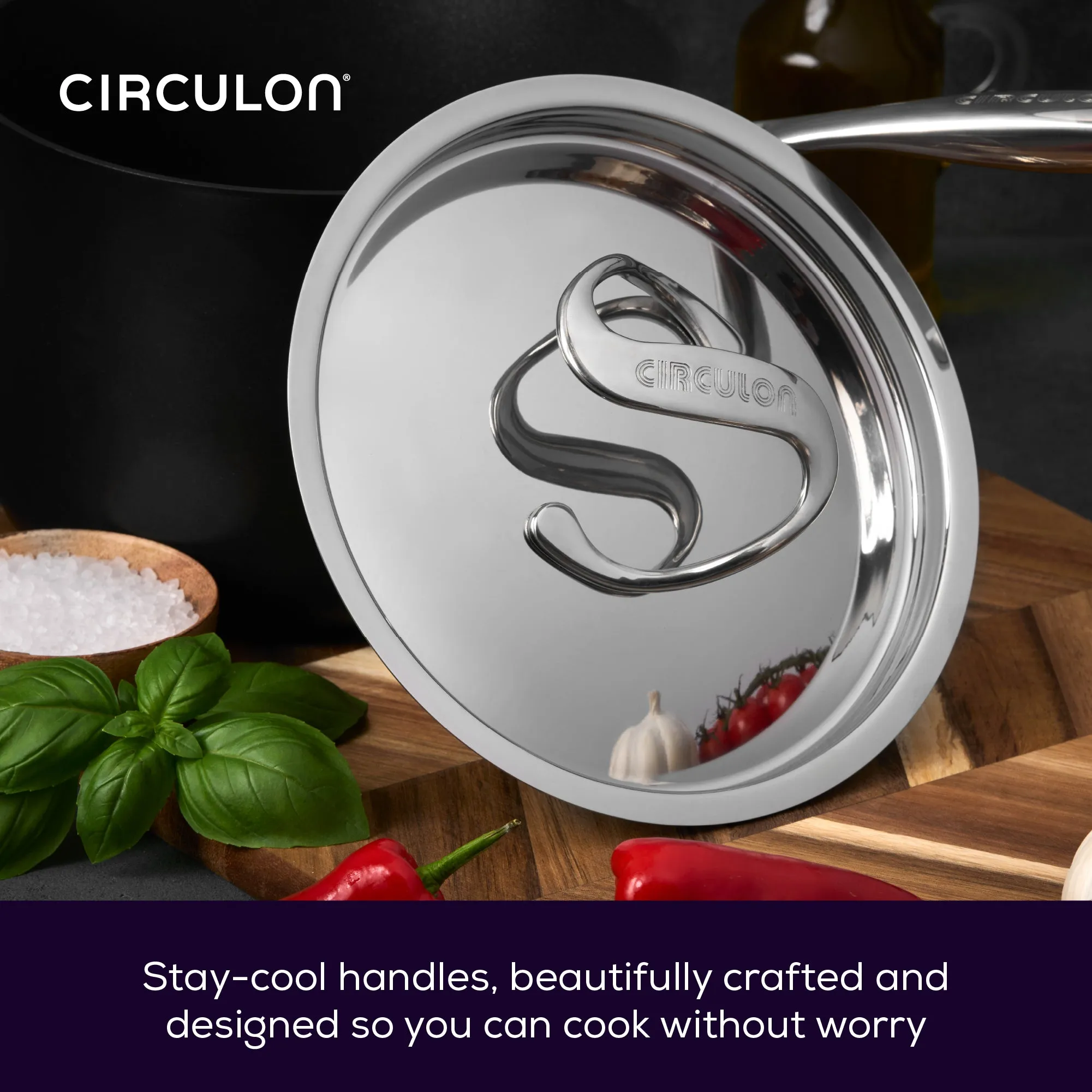 Style Non-Stick Stockpot & Lid - 7.6L