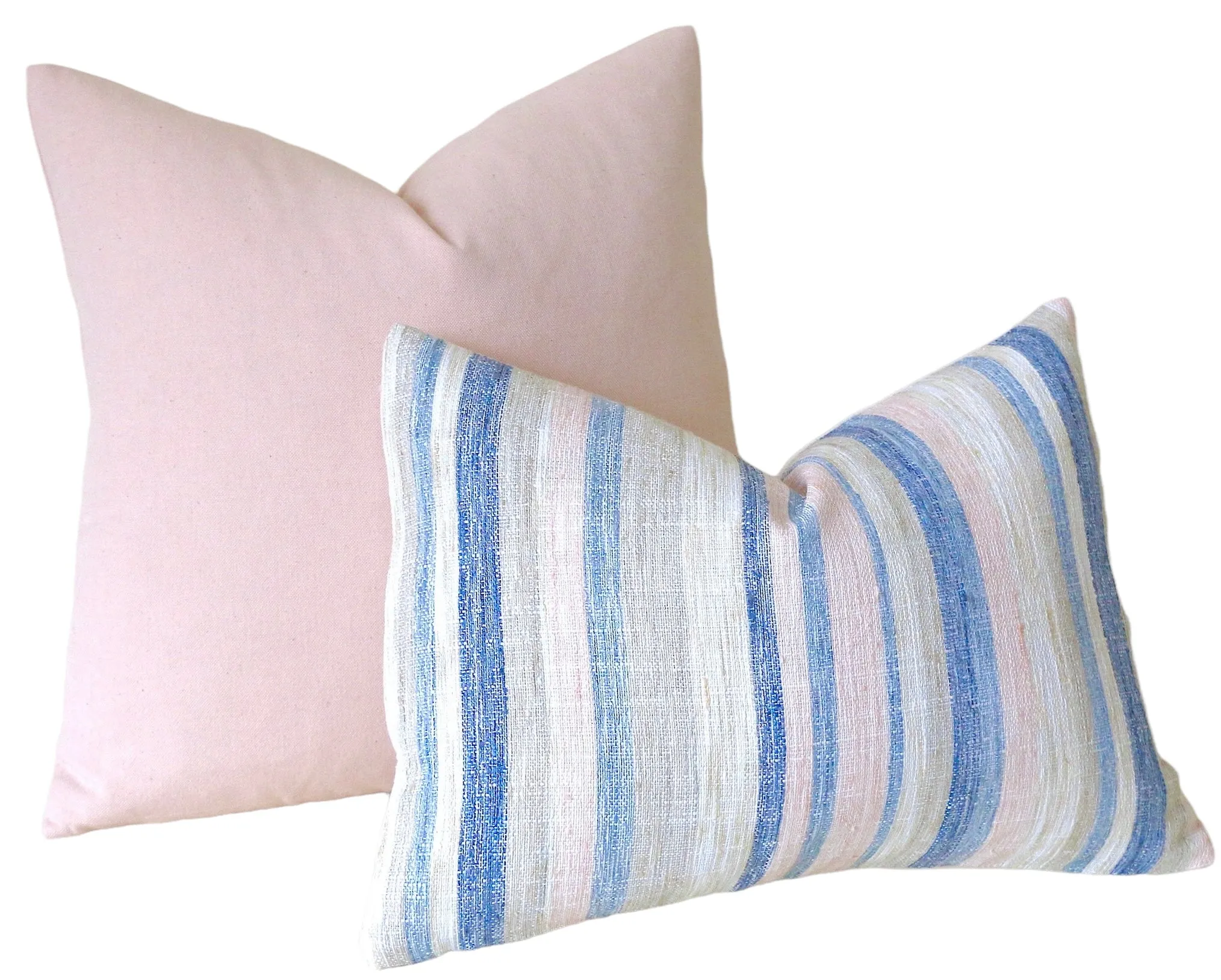 Sunset Beach Collection: Coordinated Pillow Covers in Blush, Cream, and Aqua 12x18 12x21 16x16 18x18 20x20 22x22 24x24 26x26