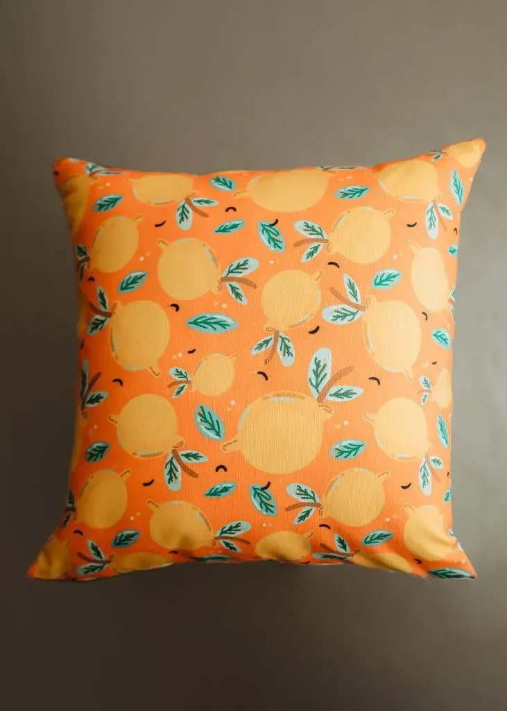 Sweet Clementine | Repeat Pattern | Summer | Sunshine | Orange Pillow | Pillow Cover | Summer Decor | Home Decor | Throw Pillows | Gift idea