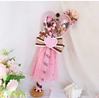 Sweetheart Endless~Sweet Lolita Fairy Wand Handmade Multicolor Heart Shaped