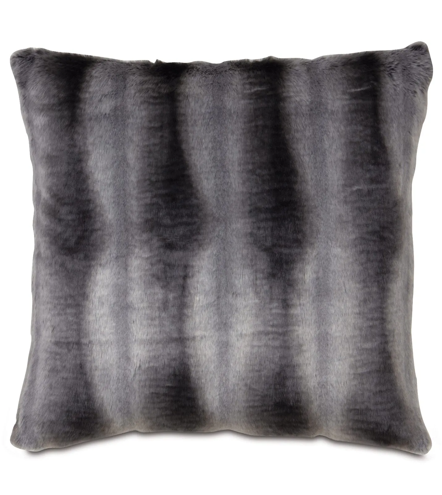 Sydney Faux Fur Euro Sham in Smoke 27x27